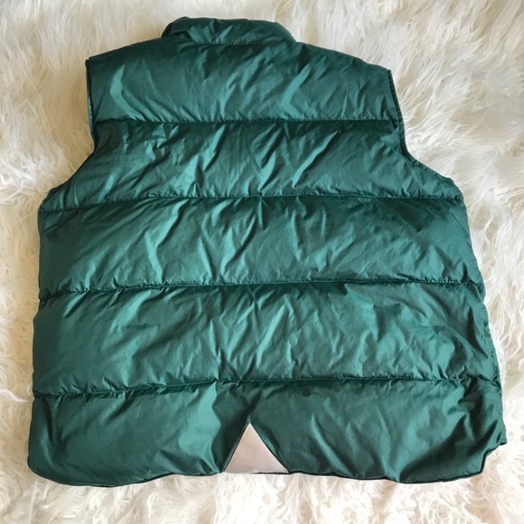 Vintage LL Bean green down puffer vest EUC - Picture 7 of 8